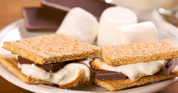 smores on a plate