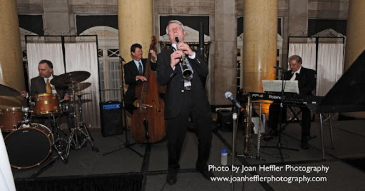 live band performing outdoors